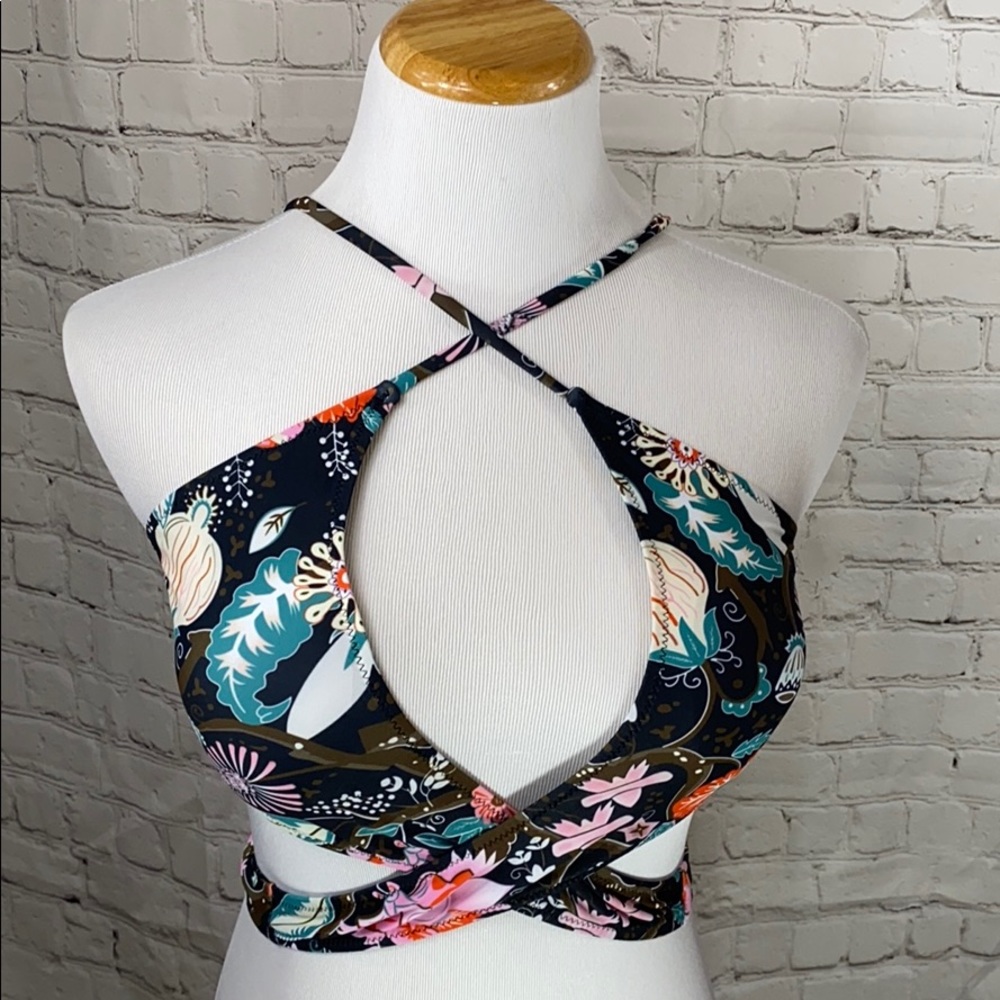 C Apparel criss cross bikini top